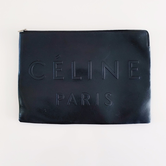 celine logo pouch